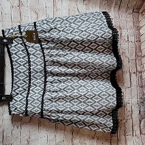 Ryegrass lace black white skirt nwt sz 14